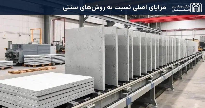 مزایای اصلی دیوار پیش ساخته بتنی