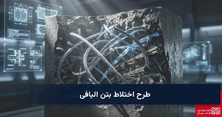 طرح اختلاط بتن الیافی