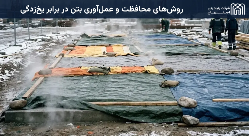 روش‌های محافظت و عمل‌آوری بتن در برابر یخ‌زدگی