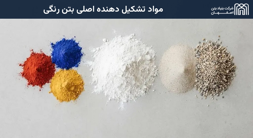 مواد تشکیل دهنده اصلی بتن رنگی