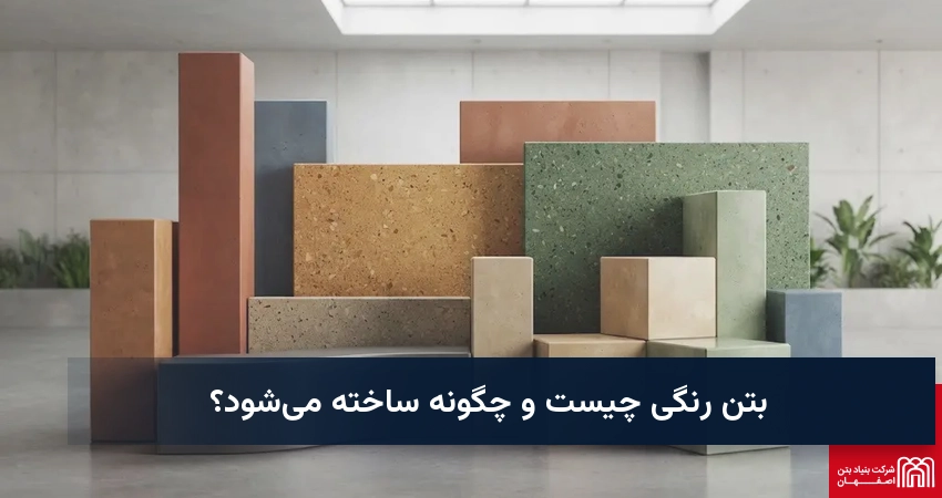 بتن رنگی چیست و چگونه ساخته می‌شود؟