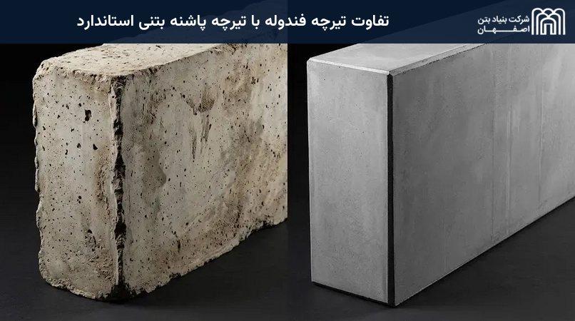 تفاوت تیرچه فندوله با تیرچه پاشنه بتنی استاندارد
